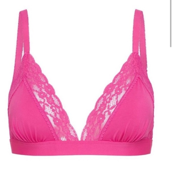 Spell SET Azalea Lace bralette medium NWT Bloomers large NWOT pink - Picture 2 of 16